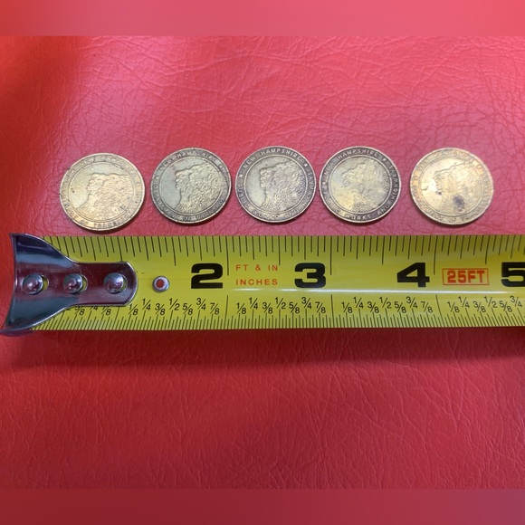 NH Department of Transportation Highway Token (no longer accepted)- Lot of 5 - Picture 4 of 4